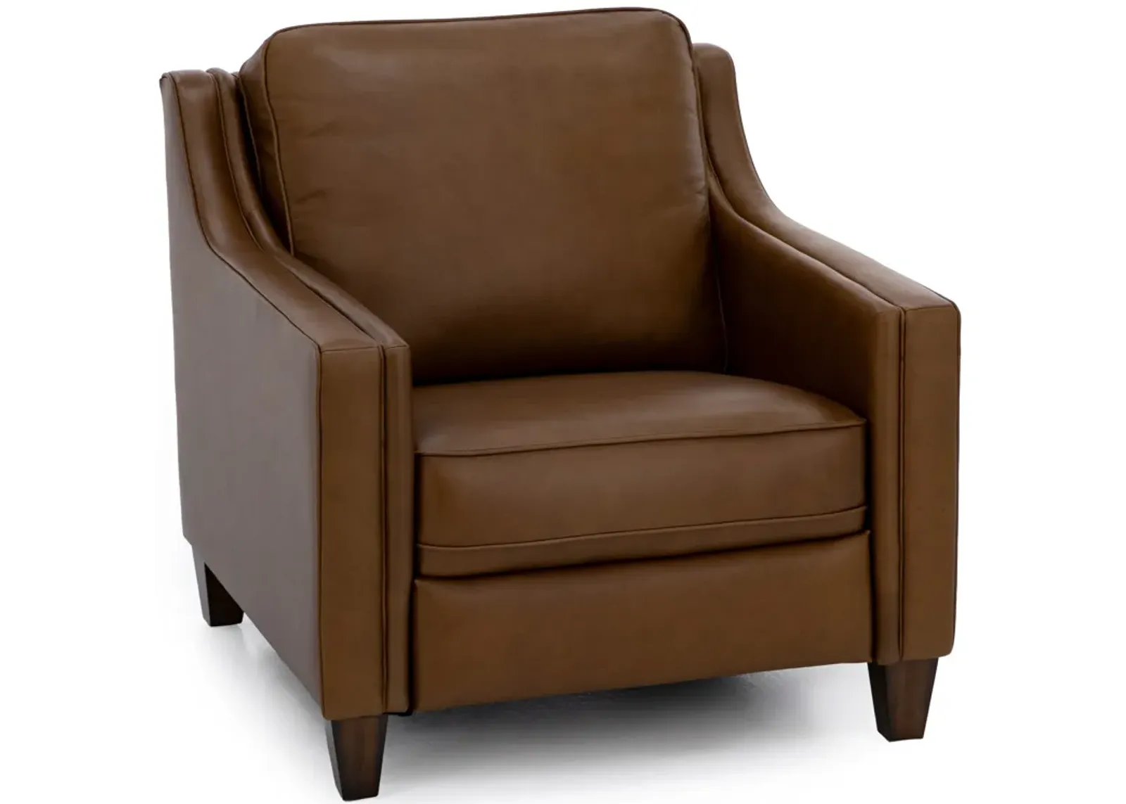 Emery Leather Power Wall Saver Recliner in Cognac