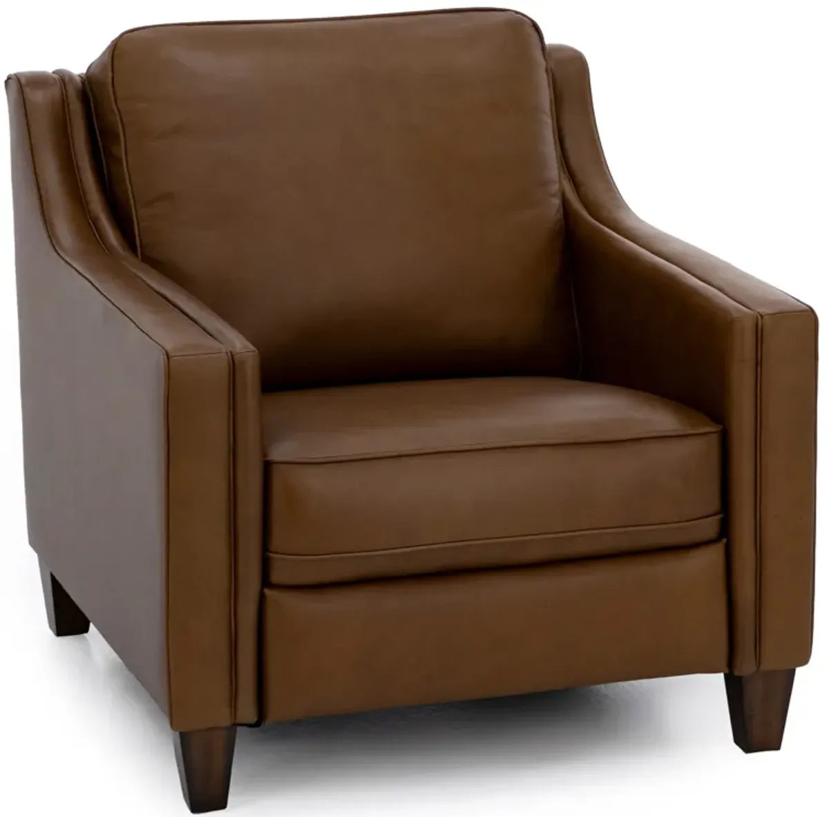 Emery Leather Power Wall Saver Recliner in Cognac