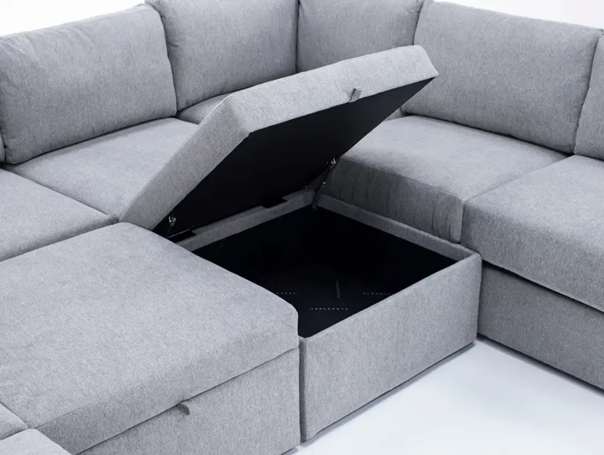 Flex 8-Seat Modular With Two Ottomans