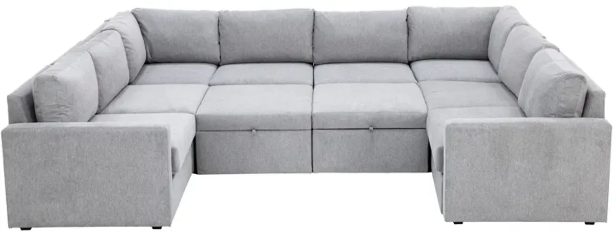 Flex 8-Seat Modular With Two Ottomans