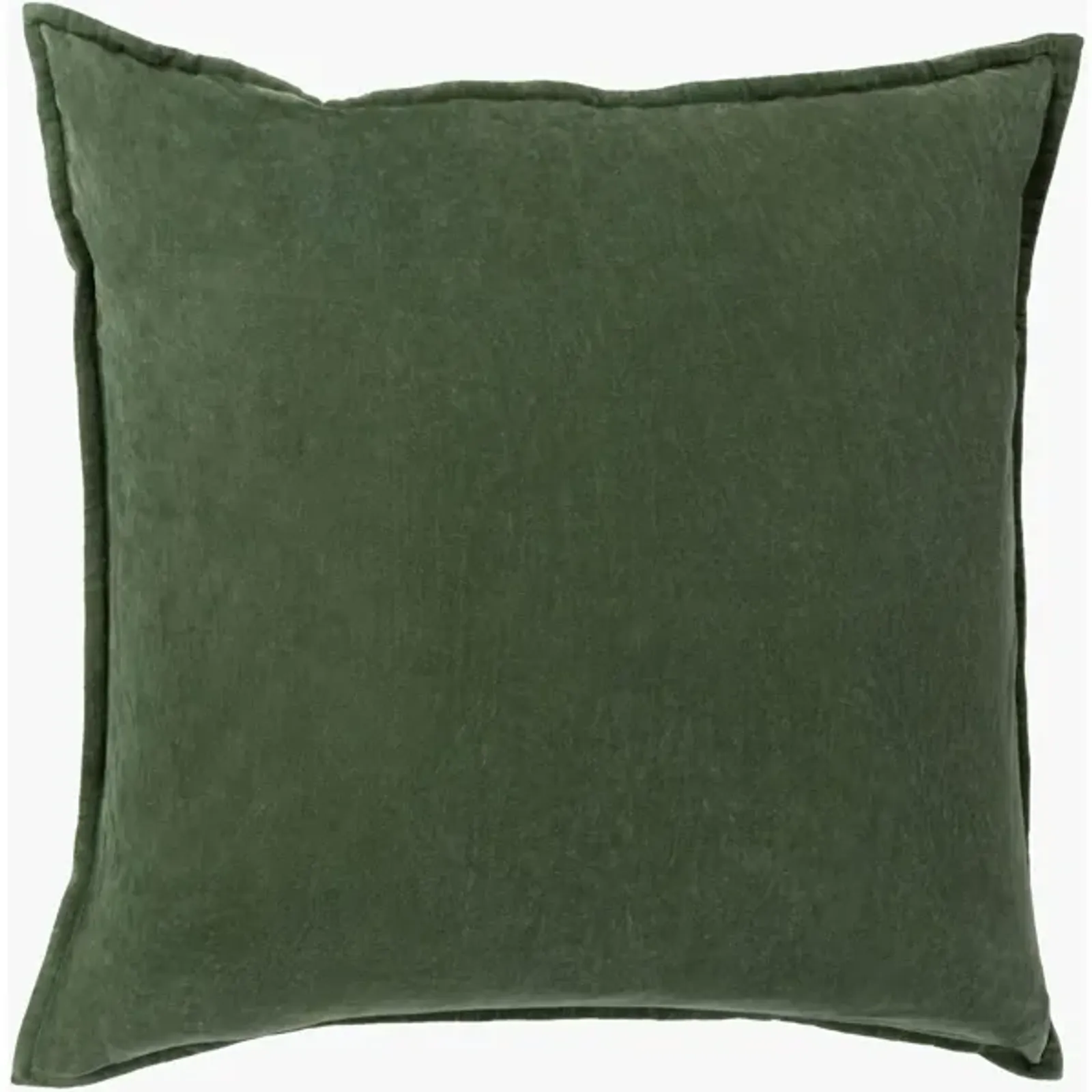 Green Velvet Pillow 18"W x 18"H