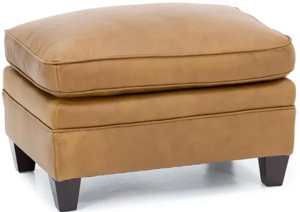 Midland Leather Ottoman