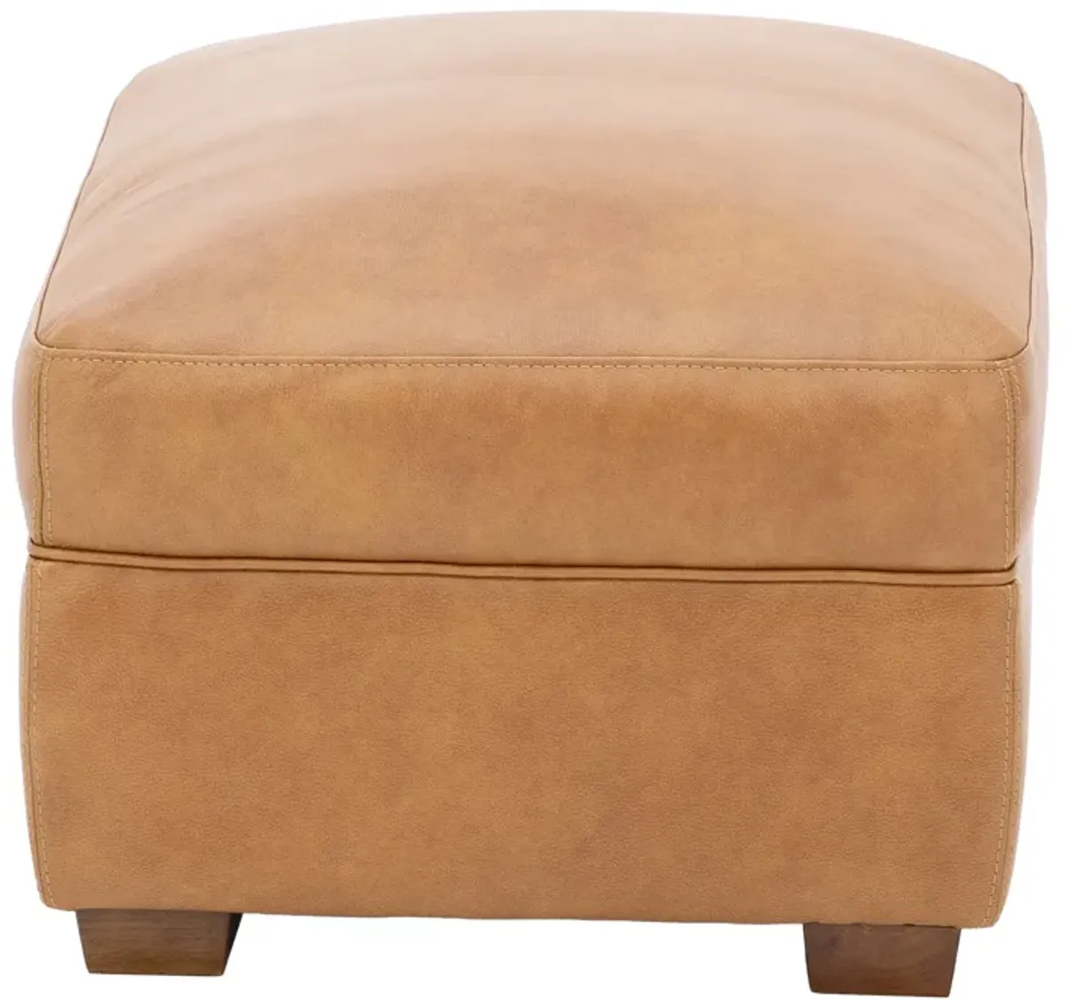 River Leather Ottoman