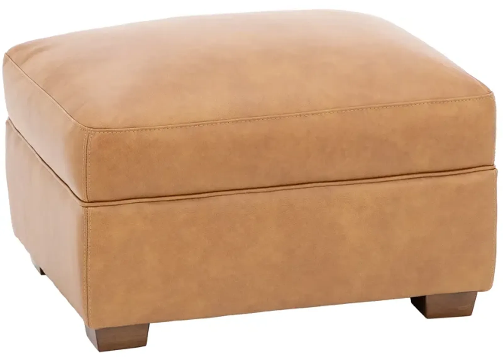 River Leather Ottoman