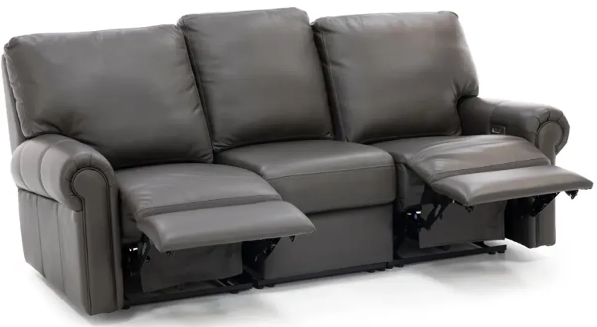 Design and Recline Fairfax Leather Power Reclining Sofa