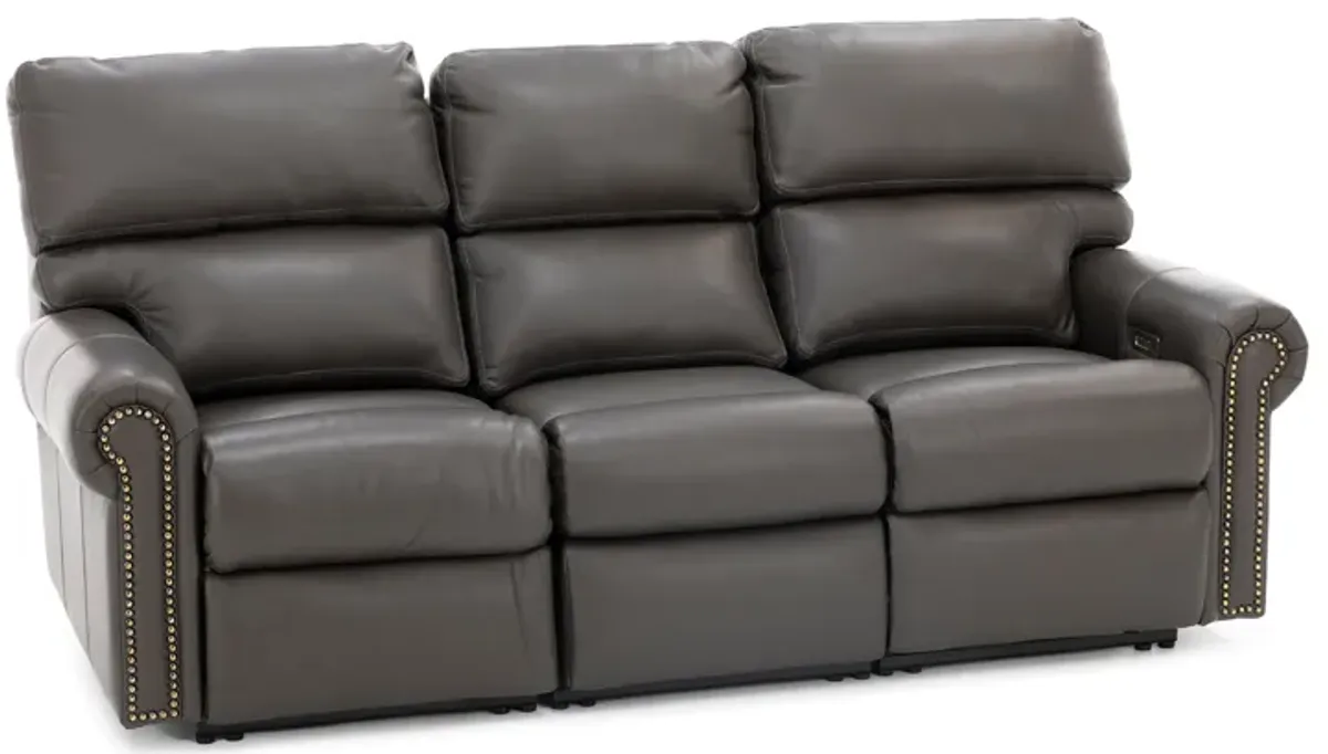Design and Recline Connor Leather Power Reclining Sofa