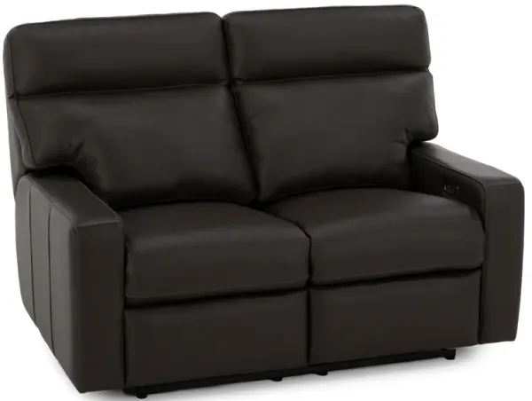 Design and Recline Lyndsey Leather Fully Loaded Reclining Loveseat
