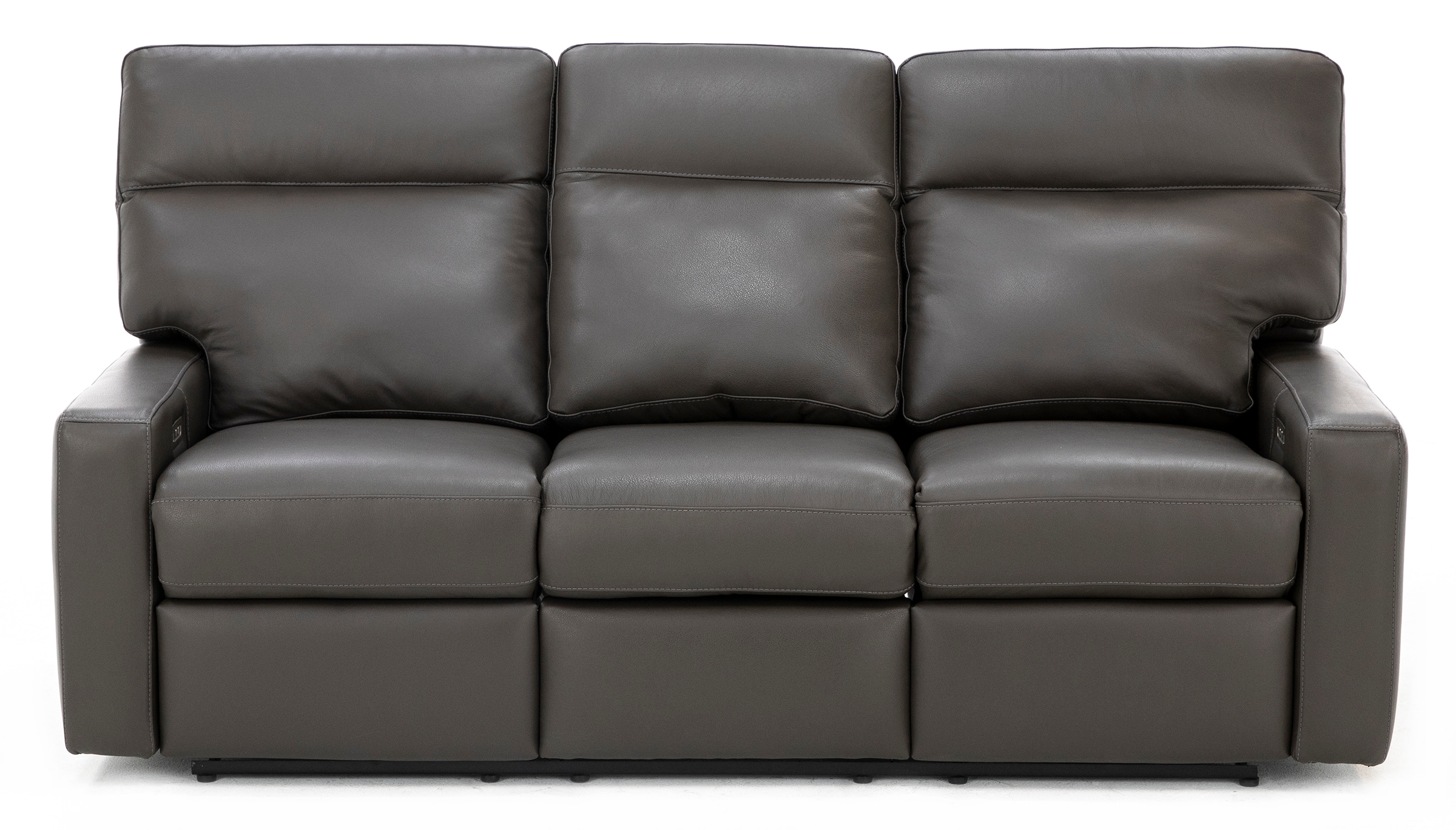 Design and Recline Lyndsey Leather Fully Loaded Reclining Sofa