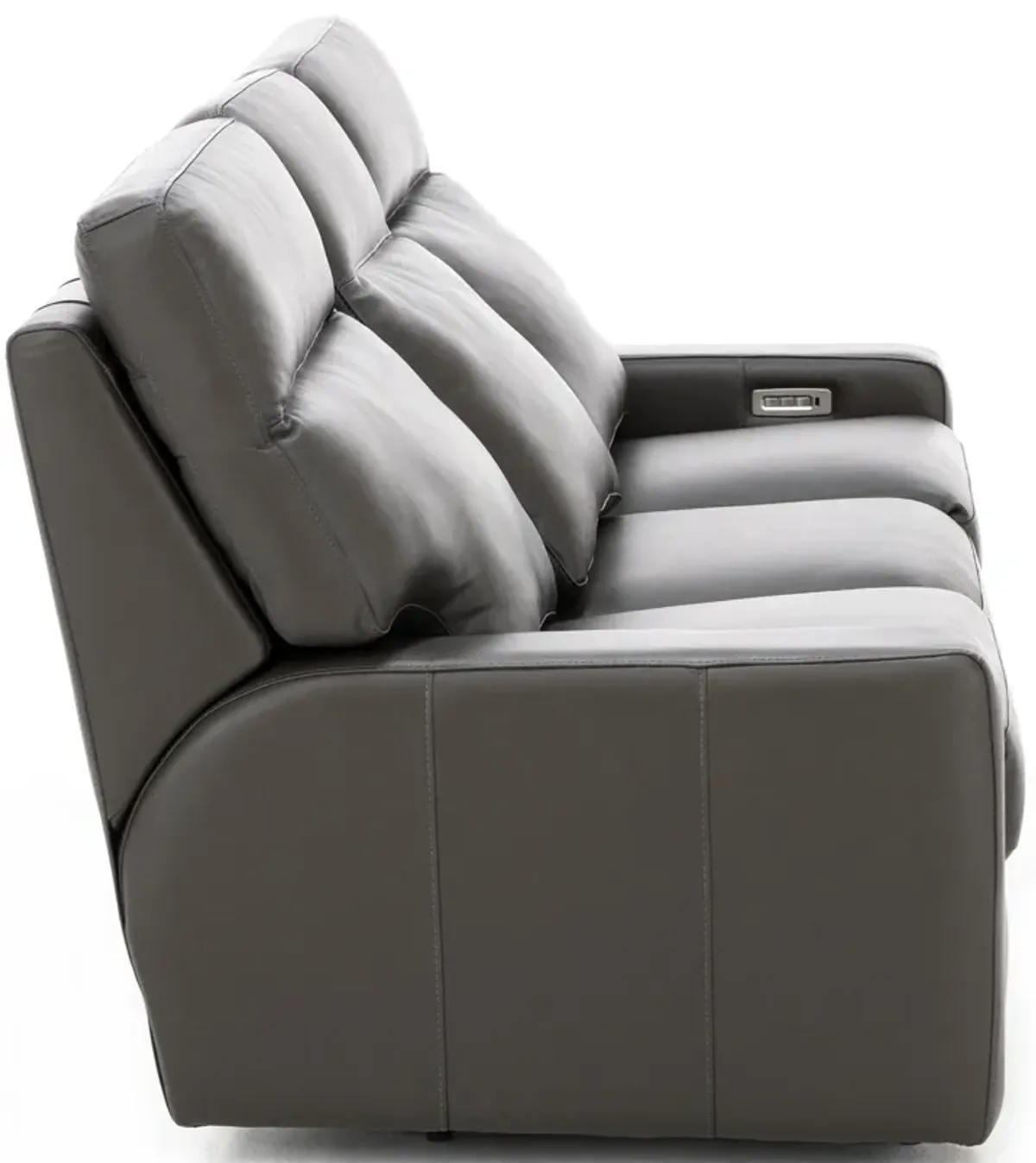 Design and Recline Lyndsey Leather Fully Loaded Reclining Sofa