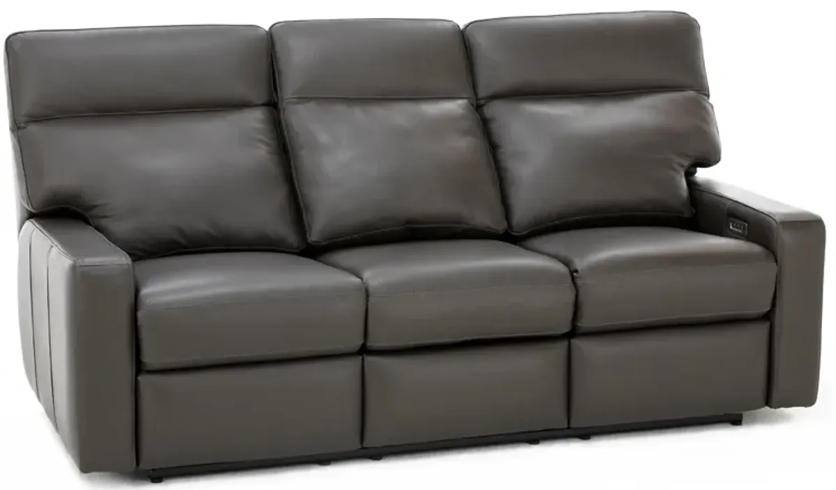 Design and Recline Lyndsey Leather Fully Loaded Reclining Sofa