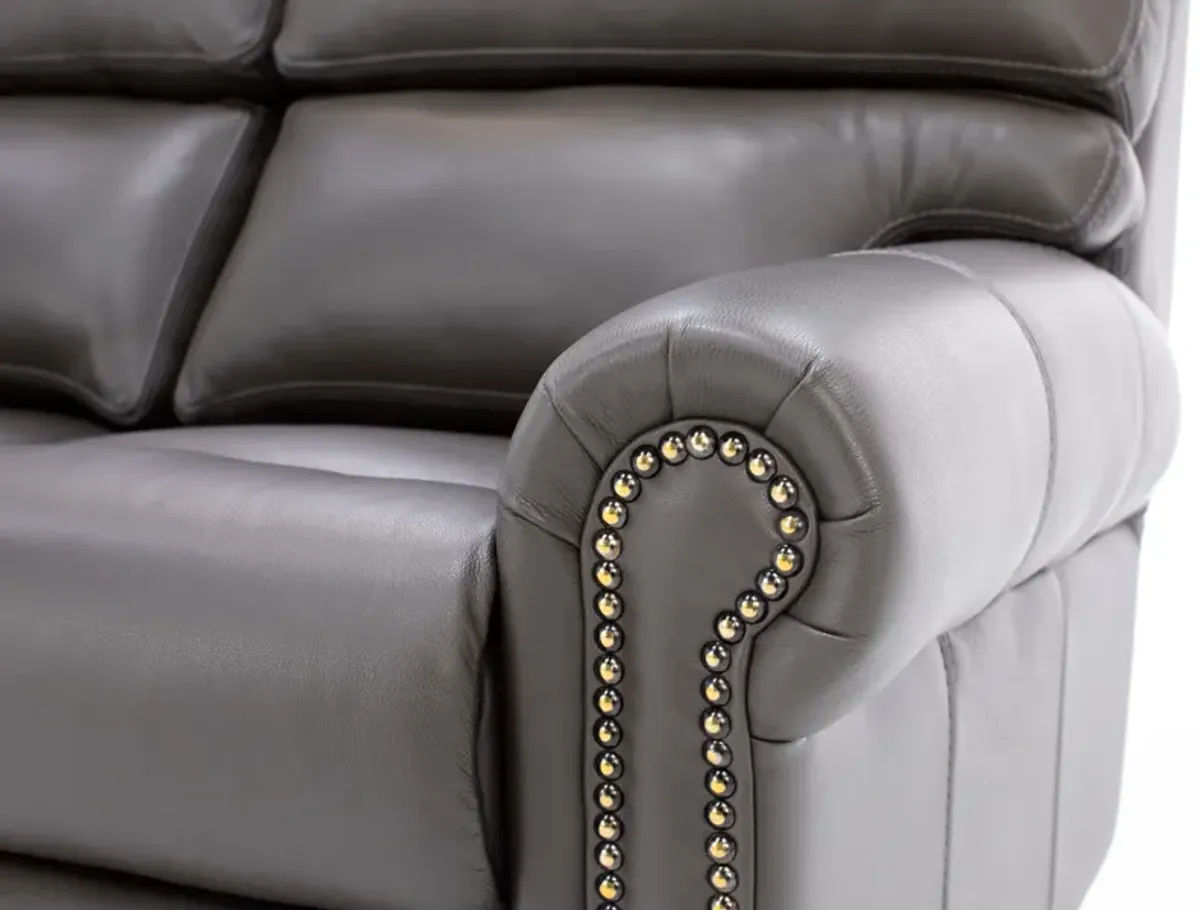 Design and Recline Connor Leather Power Reclining Loveseat