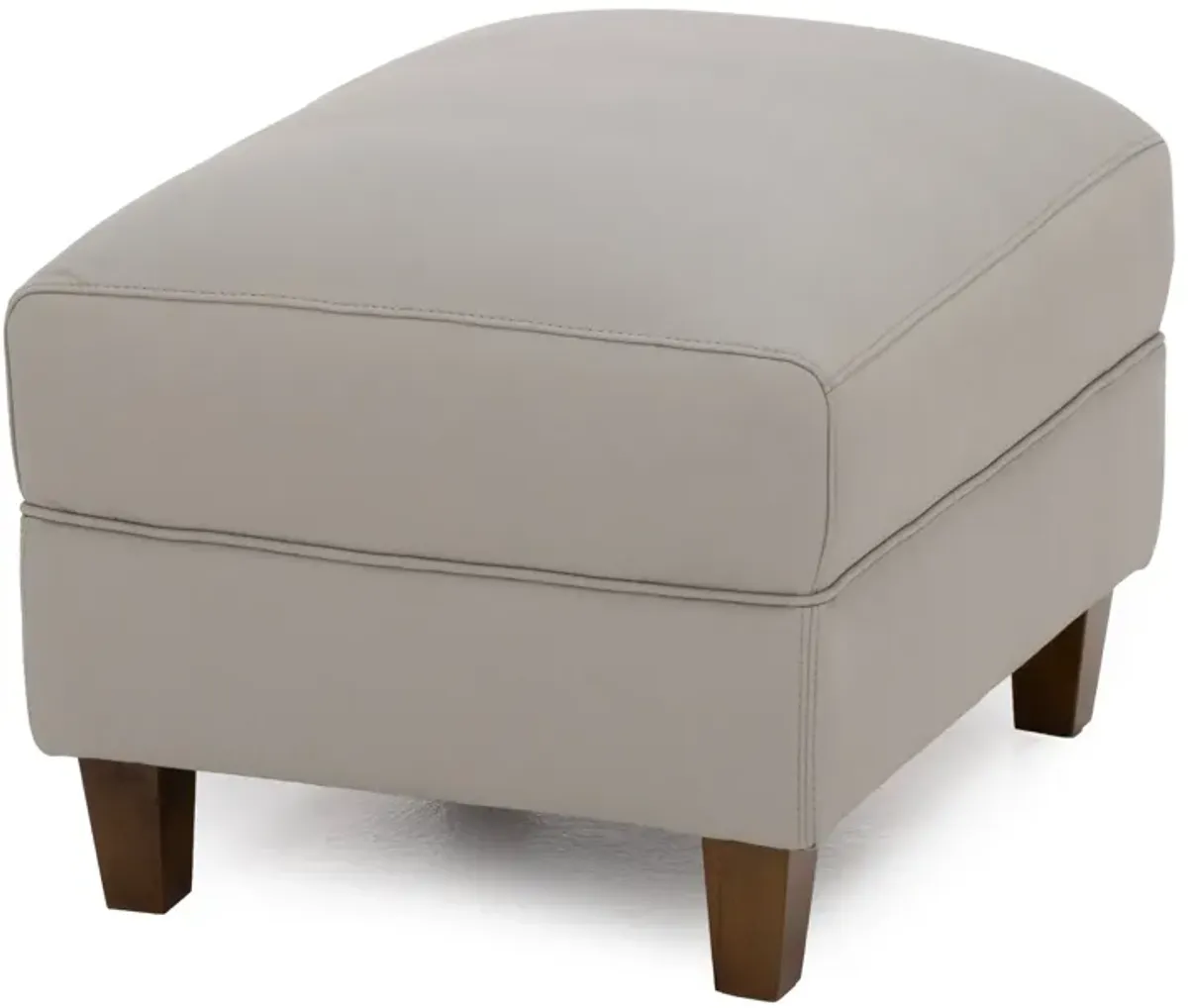 McAllen Leather Ottoman