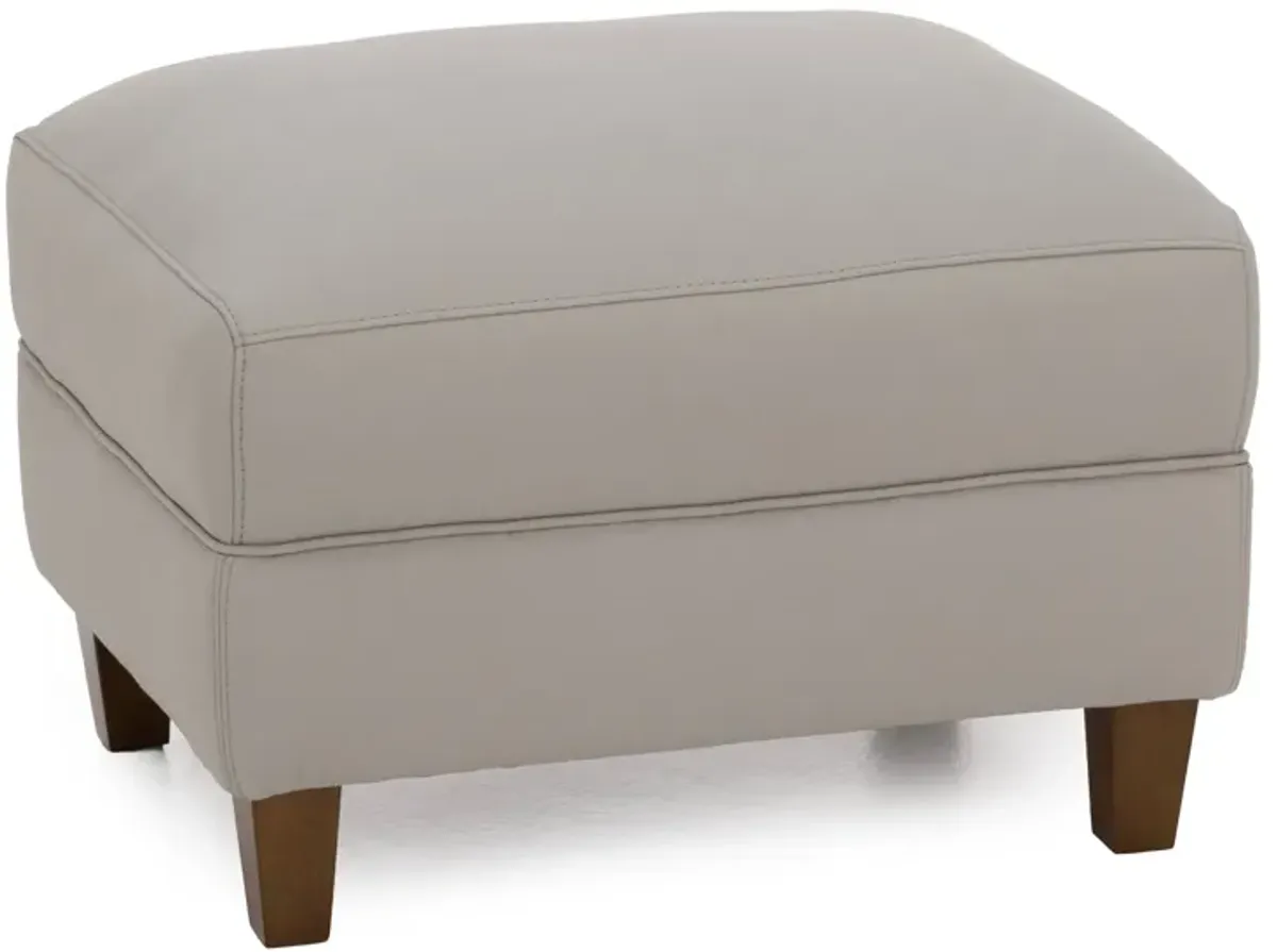 McAllen Leather Ottoman