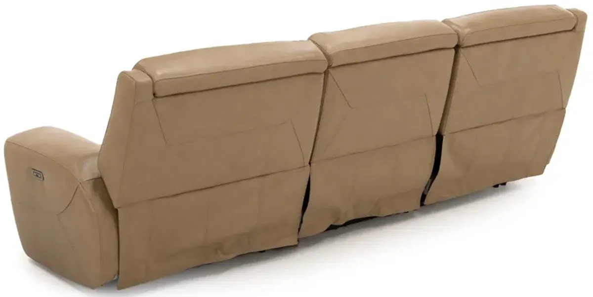 Monroe 3-Pc. Leather Power Headrest Zero Gravity Reclining Sofa