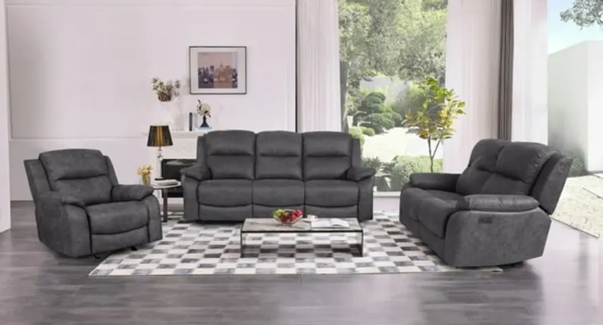 Arlene Reclining Sofa with Drop Down Table