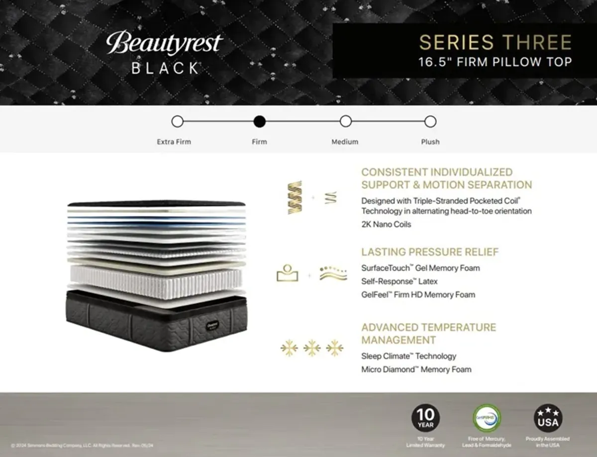 Beautyrest Black Series 3 Firm Pillowtop King Mattress