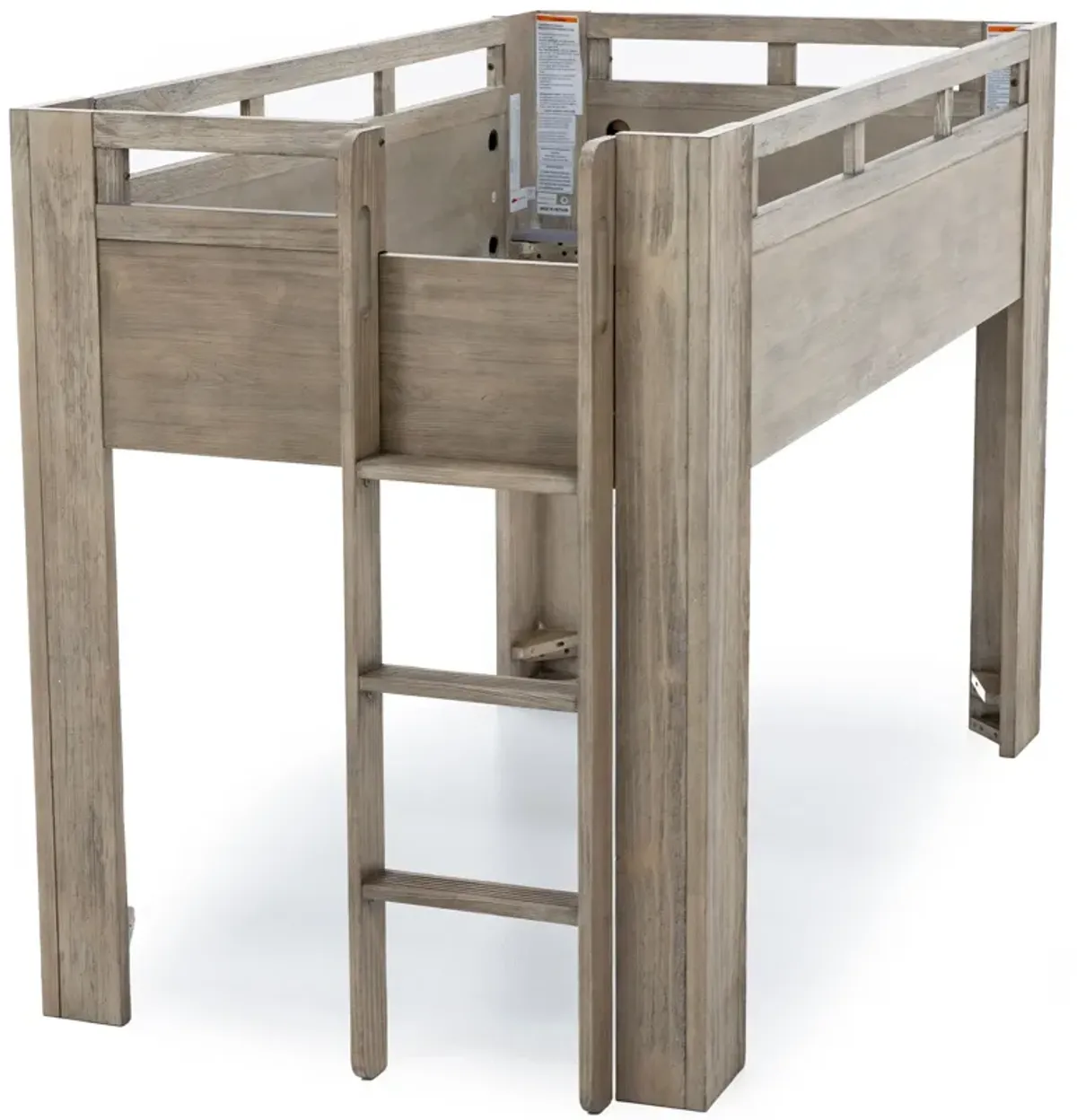 Blaze Twin Low Loft Bed In Sandstone