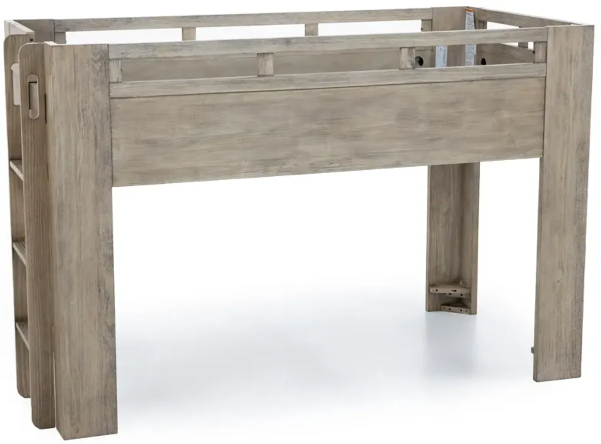 Blaze Twin Low Loft Bed In Sandstone