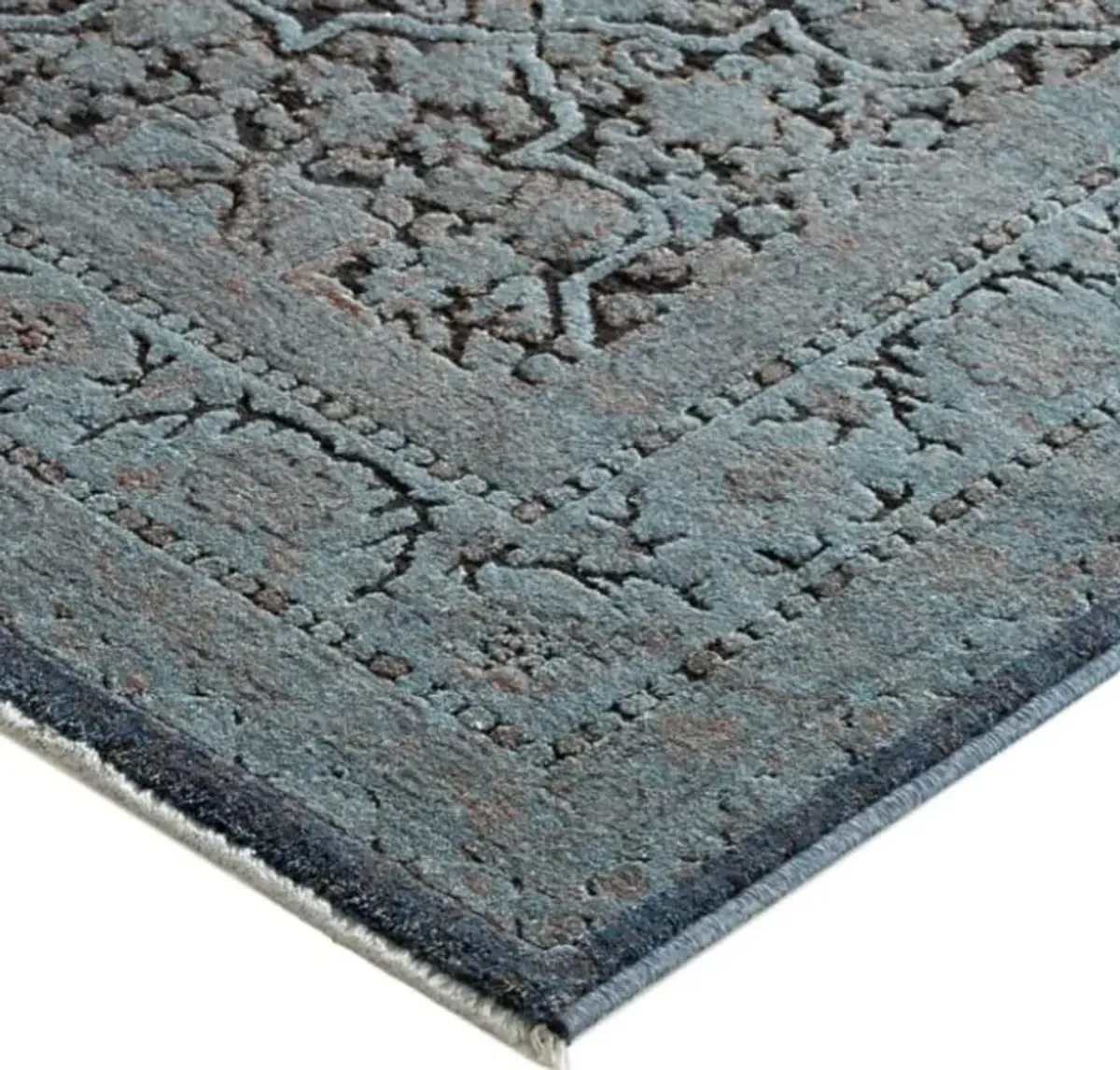 Vizcia Blue Area Rug 5'1"W x 7'8"L