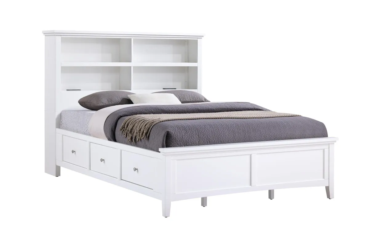 Spencer King Bookcase Storage Bed