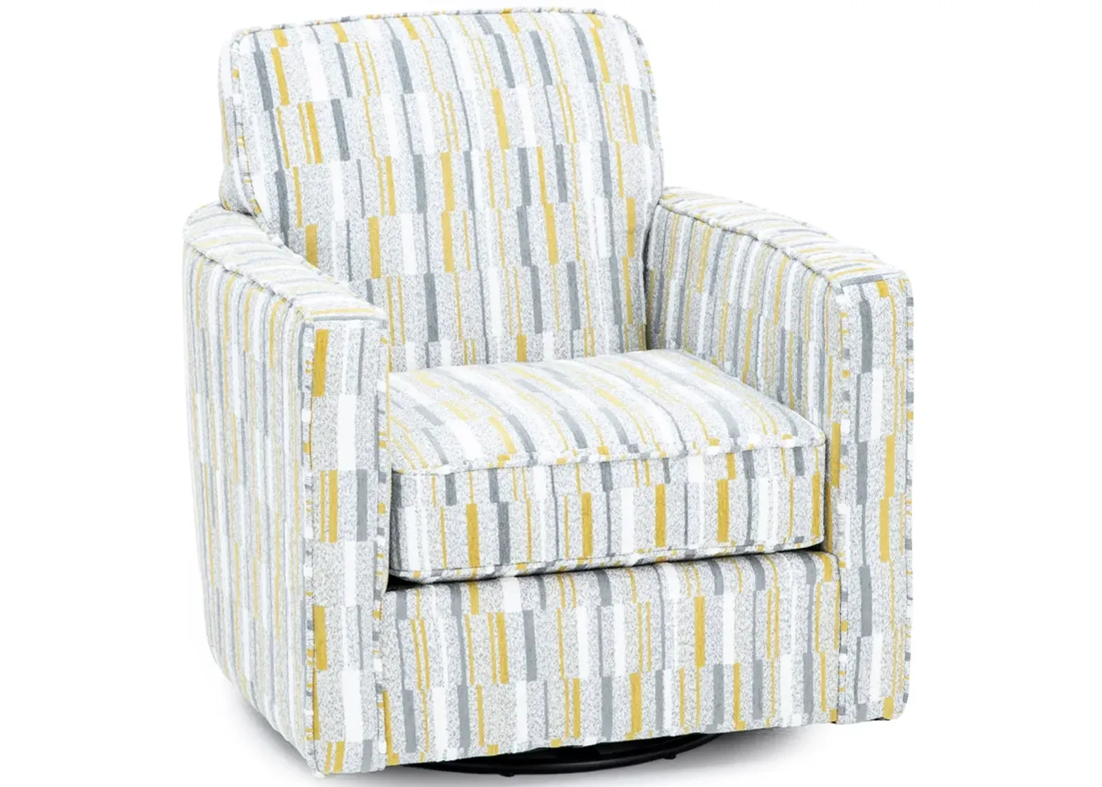 Balin Swivel Accent Chair in Glow