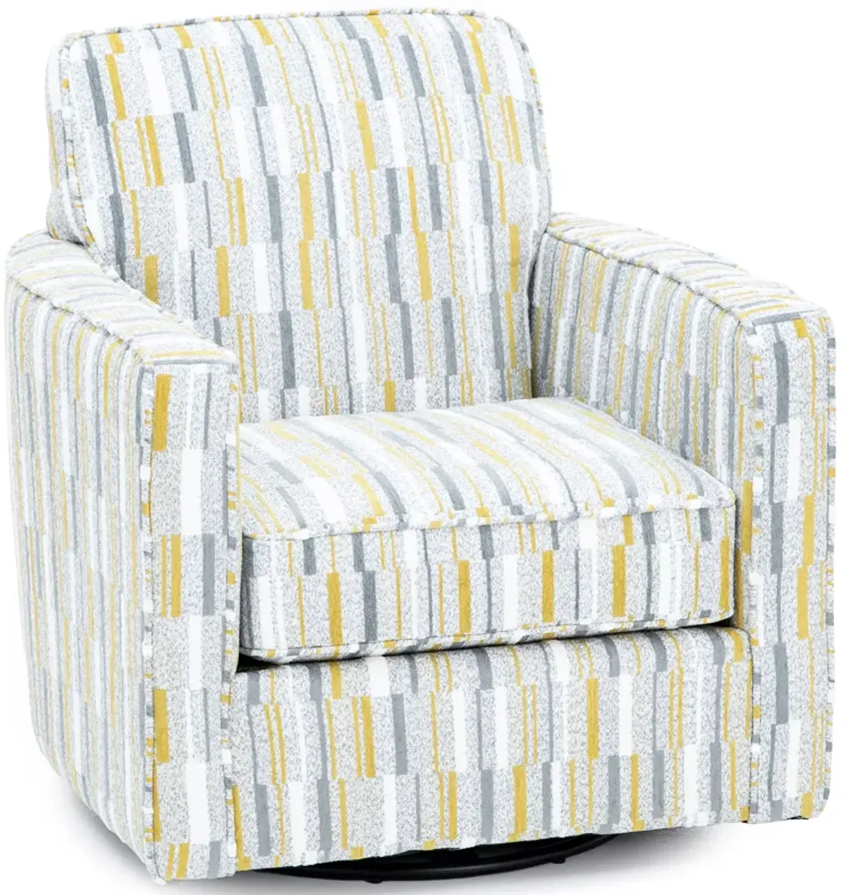 Balin Swivel Accent Chair in Glow