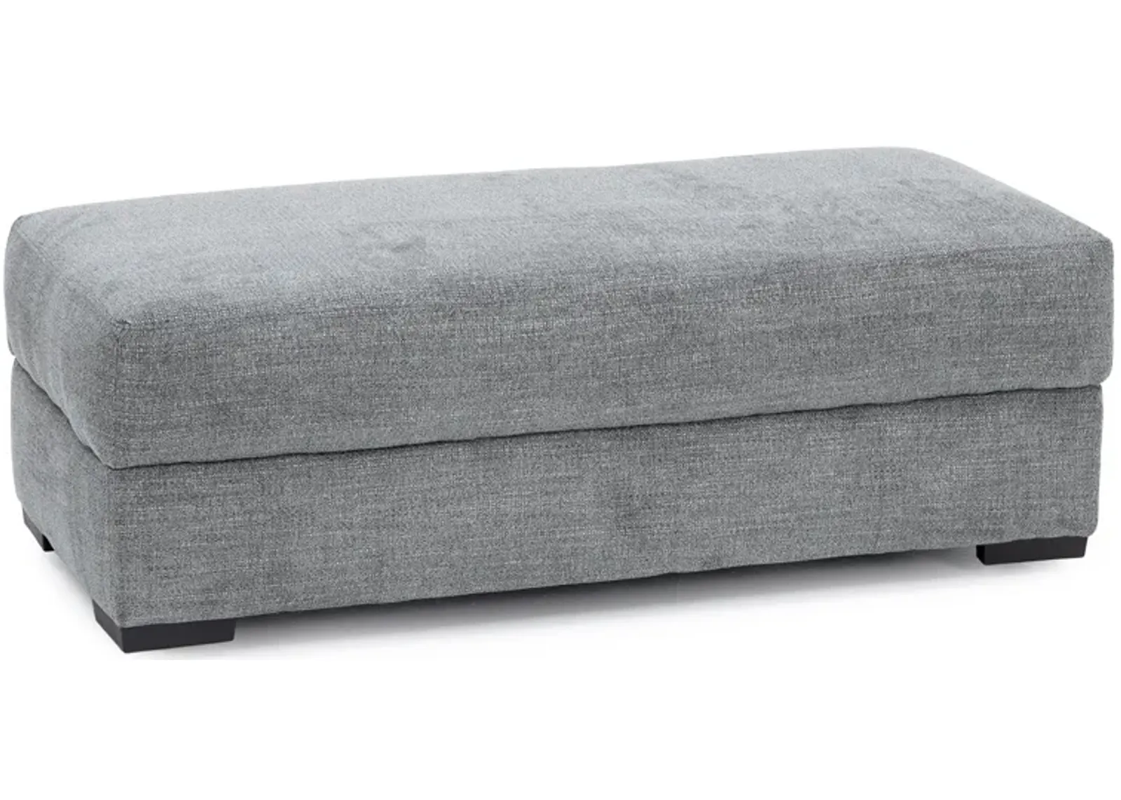 Balin Wide Storage Ottoman in Charcoal