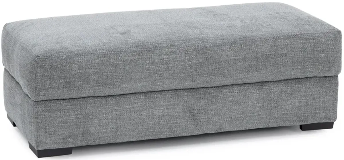 Balin Wide Storage Ottoman in Charcoal