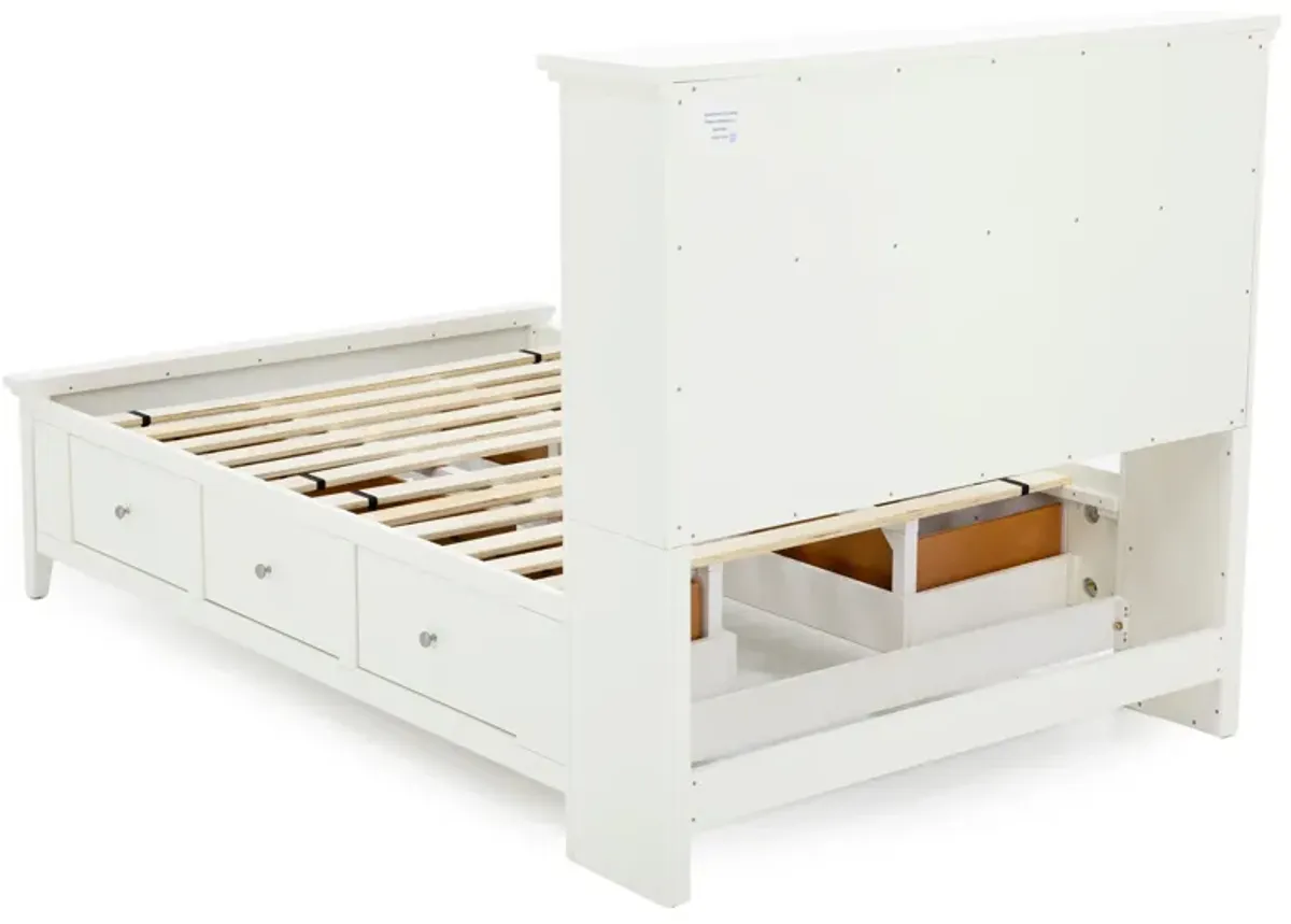 Spencer Full Bookcase Storage Bed