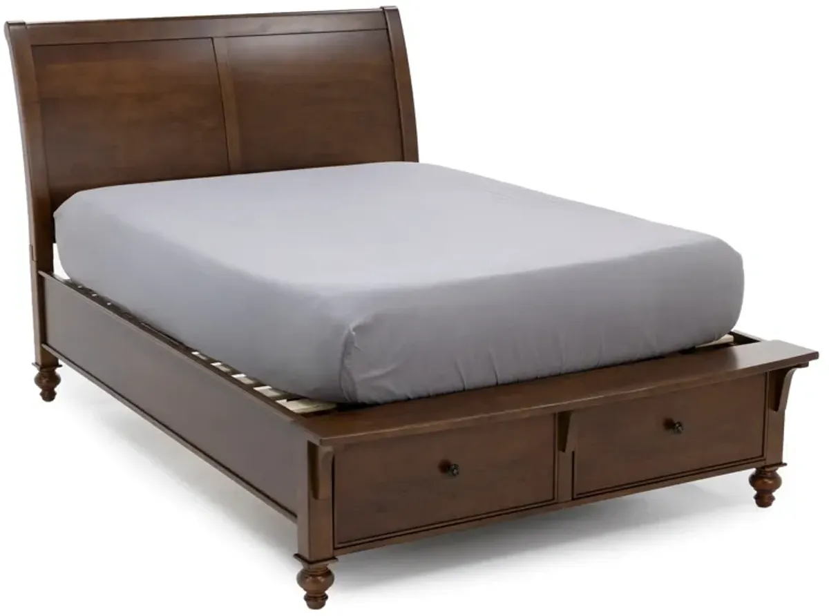 Harriett Queen Sleigh Storage Bed