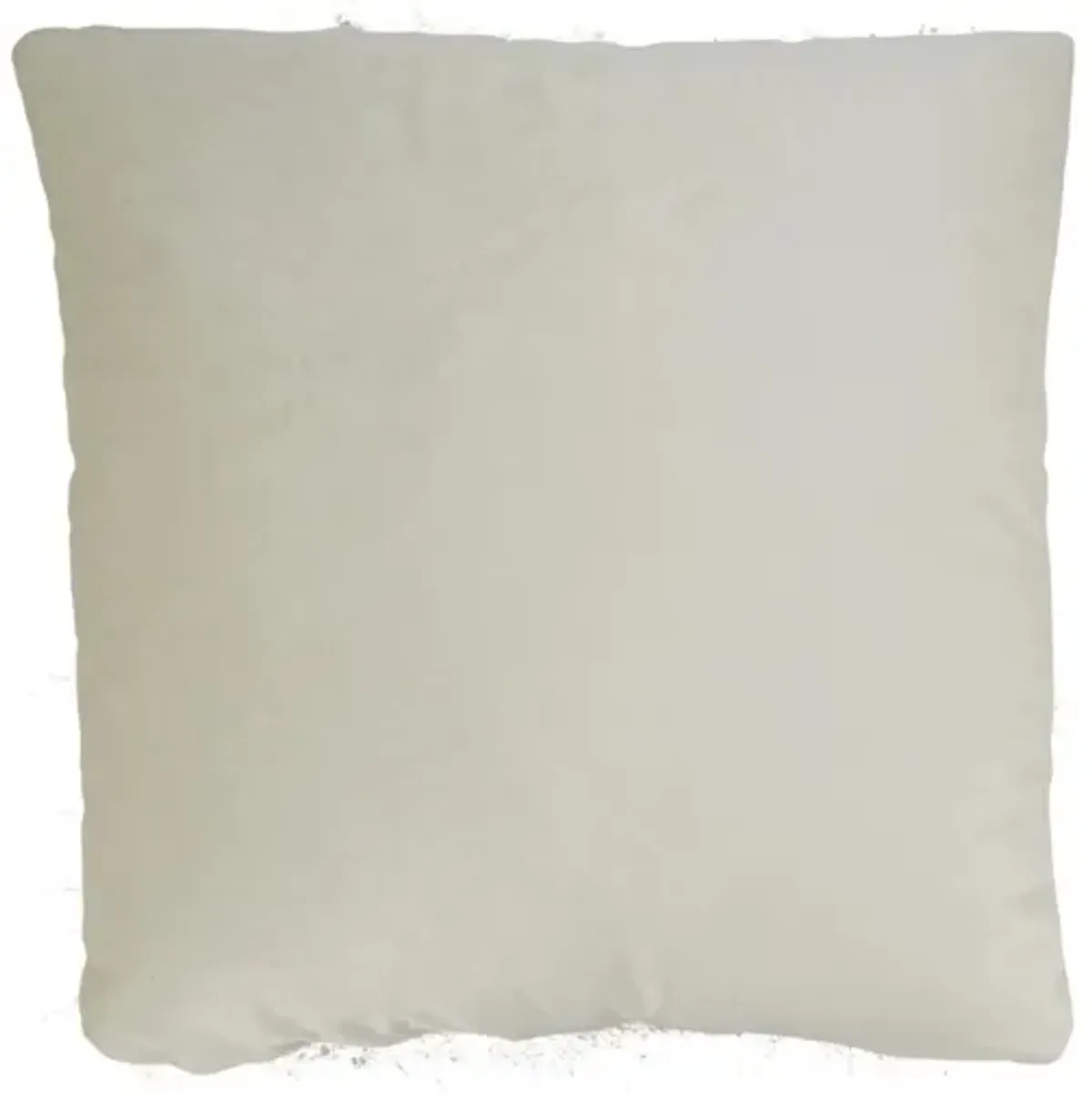 Ivory Shimmer Poly Pillow 18"W x 18"H