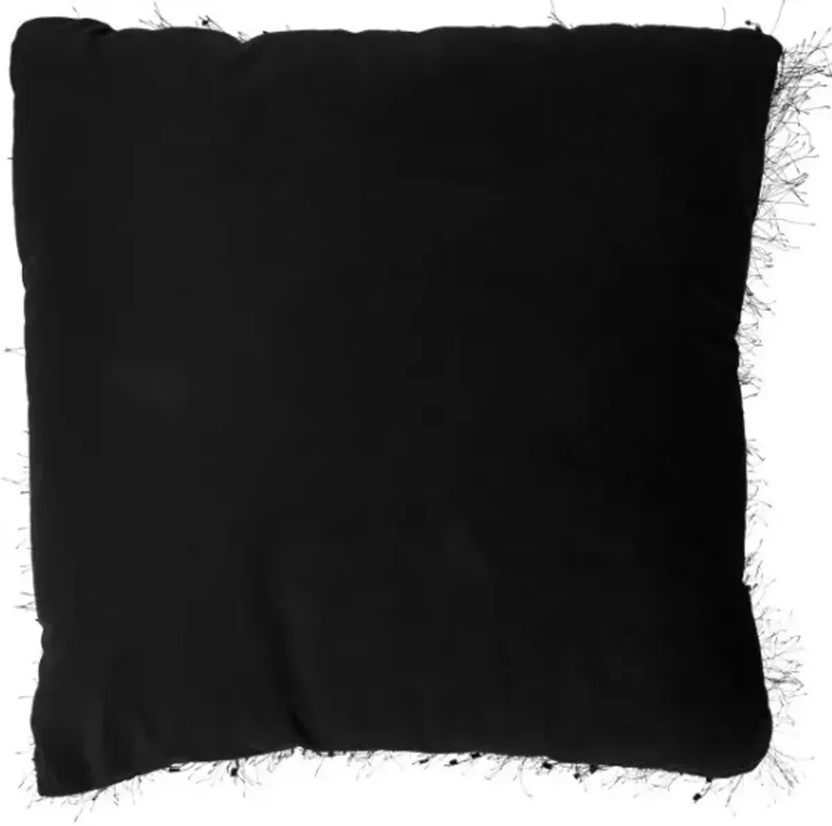 Black Shimmer Poly Pillow 18"W x 18"H