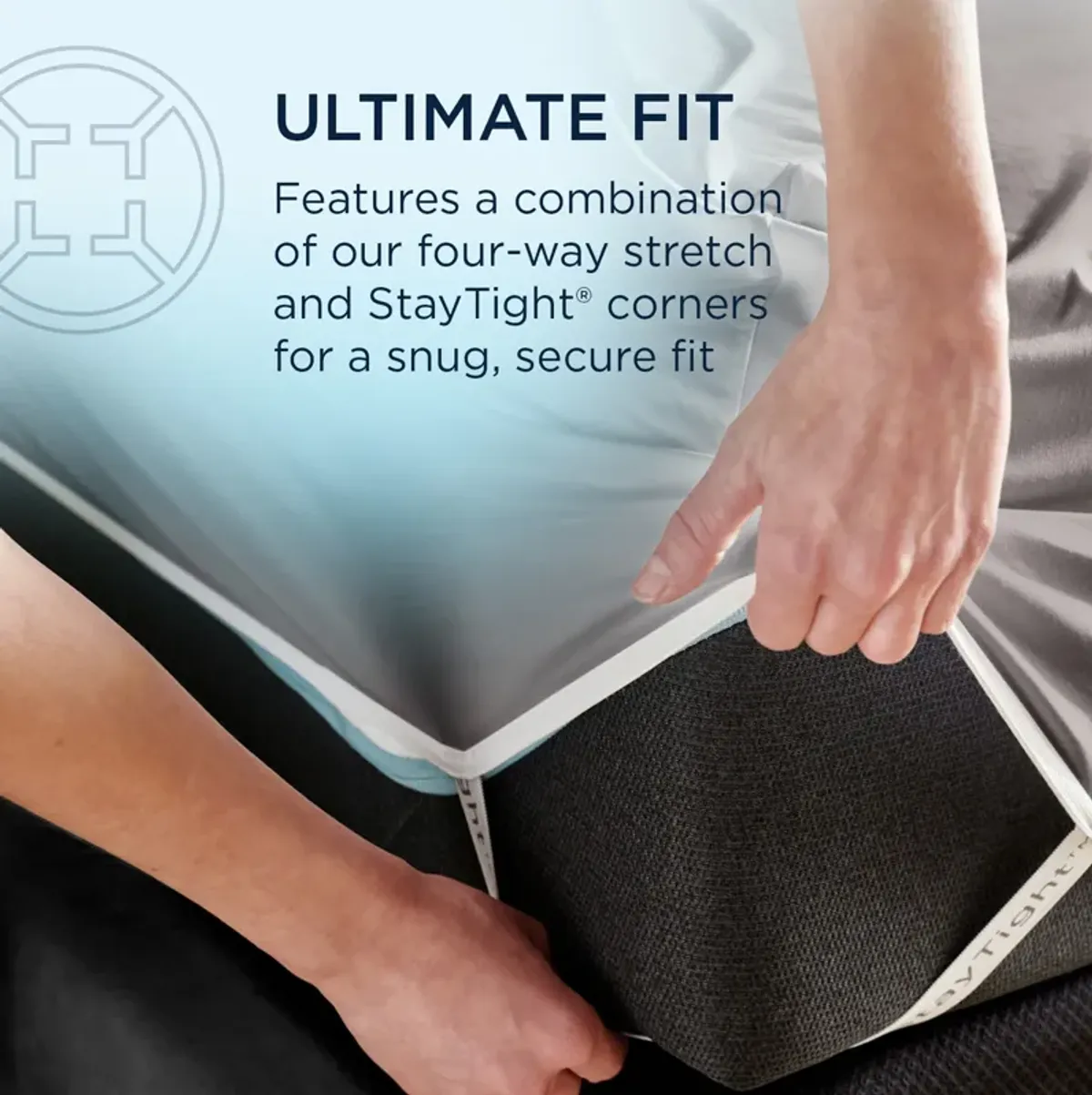 Adapt Luxe Egyptian Cotton Graphite King Sheet Set