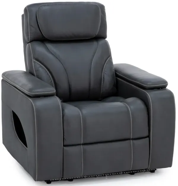 Direct Design Torino Fully Loaded Recliner With Air Massage and Lights in Charcoal