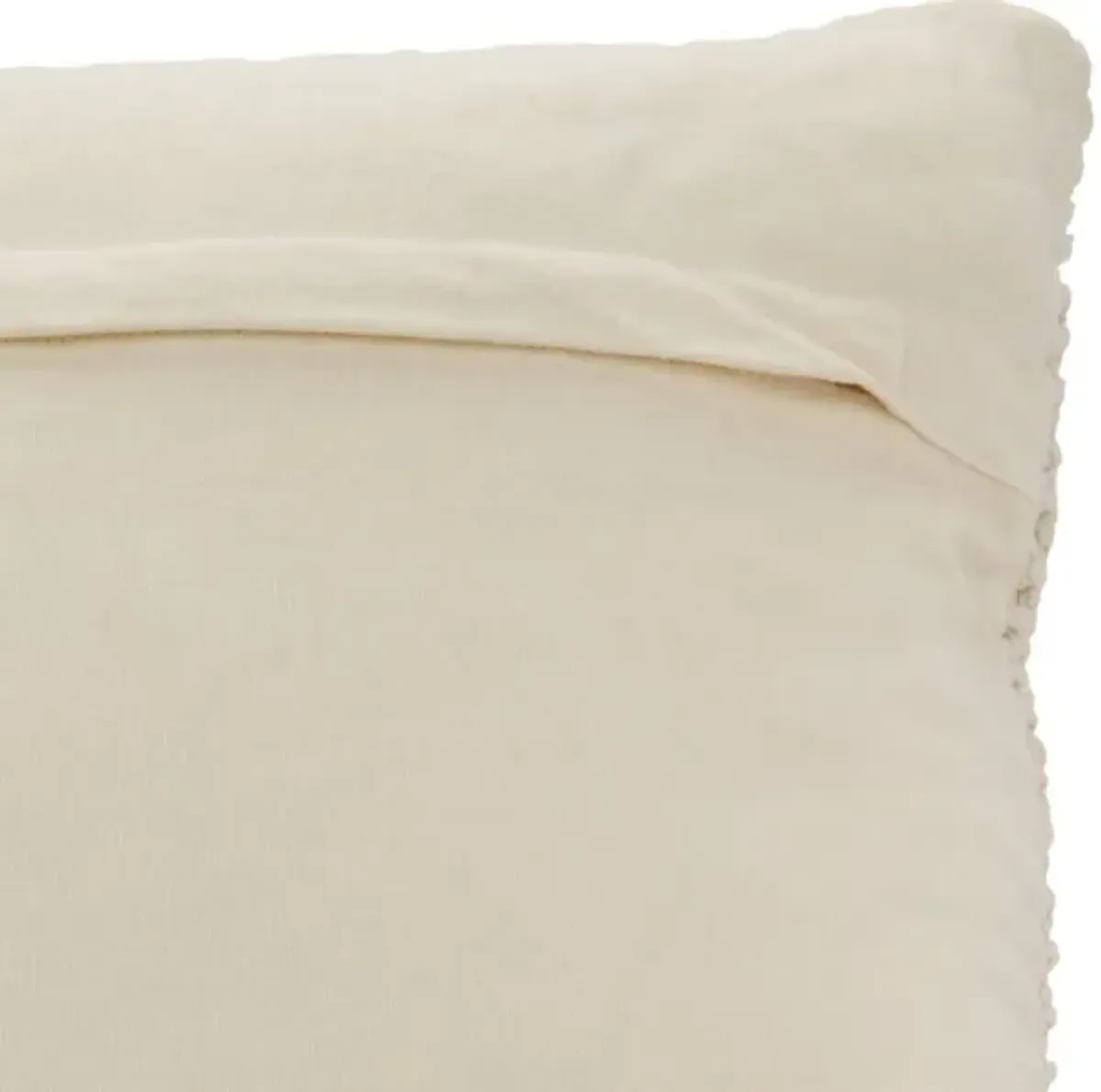 Vanilla Cable Knit Down Pillow 20"W x 20"H