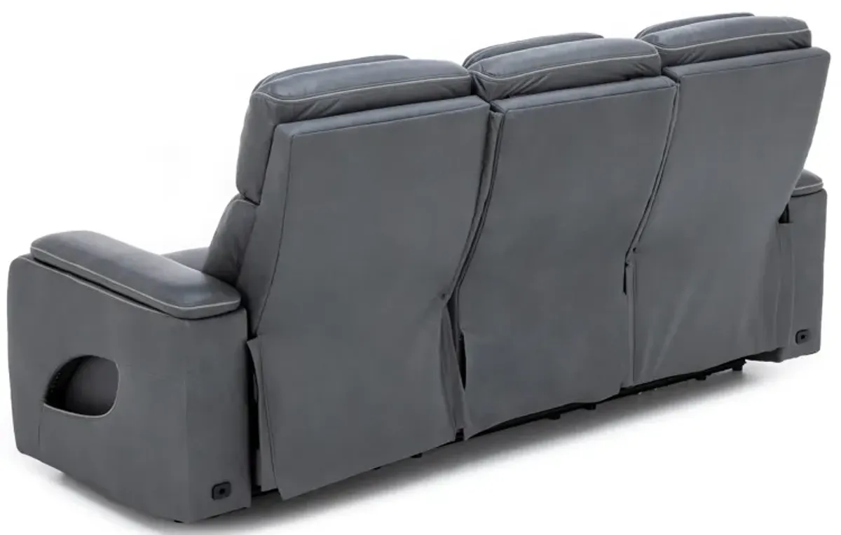 Direct Design Torino Fully Loaded Reclining Sofa With Air Massage, Heat, Drop Down Table And Lights