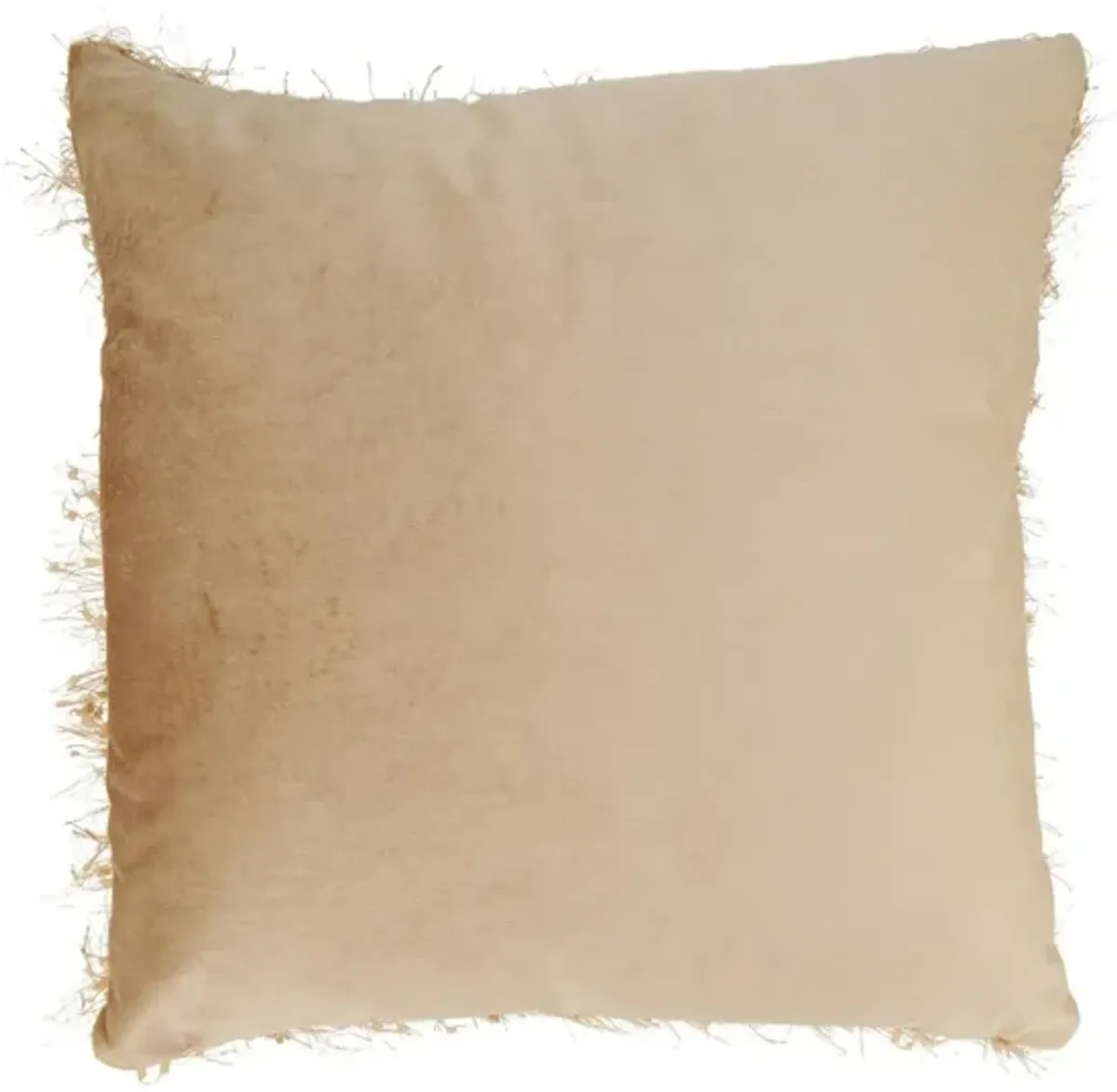 Champagne Shimmer Poly Pillow 18"W x 18"H