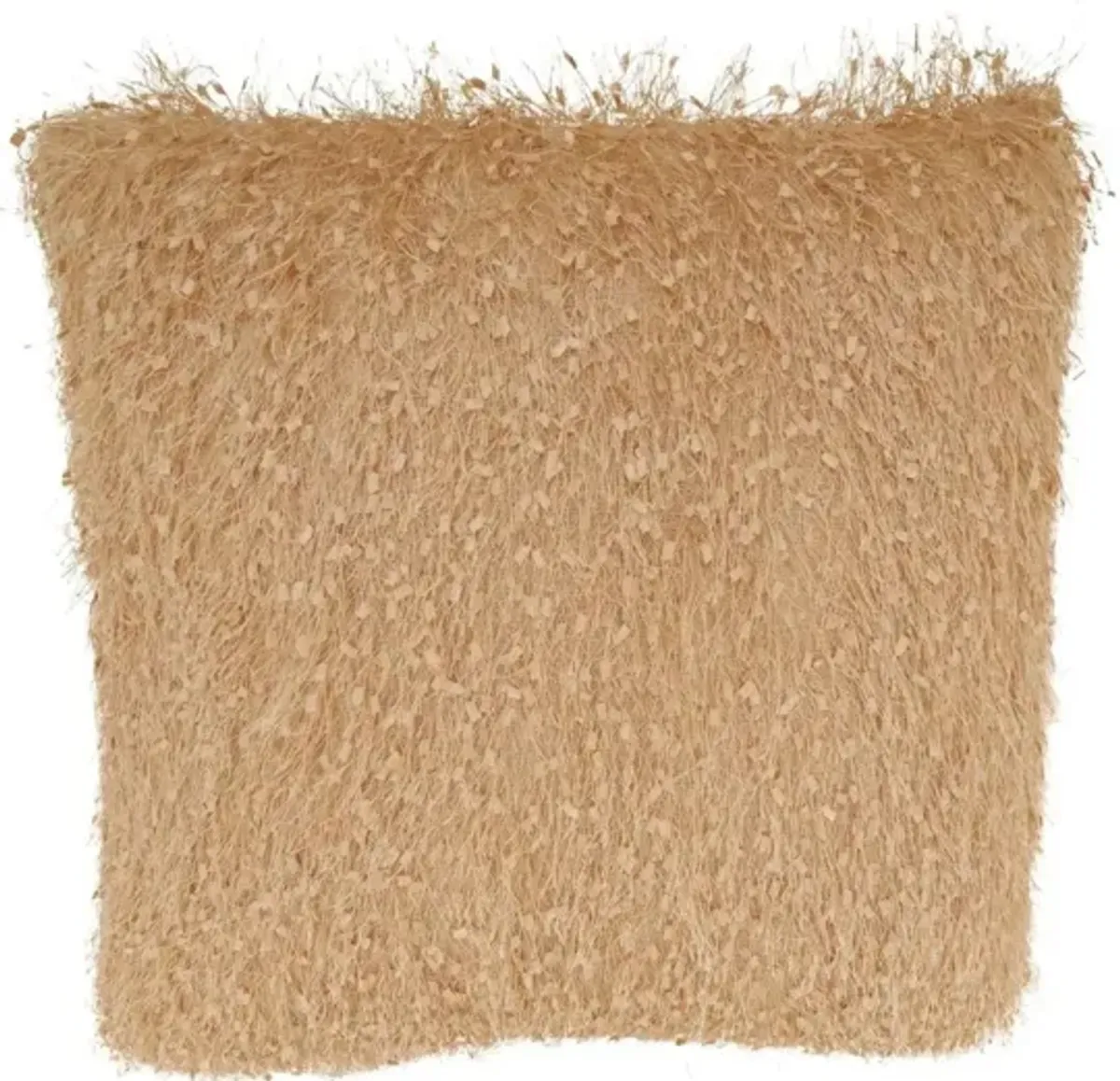 Champagne Shimmer Poly Pillow 18"W x 18"H