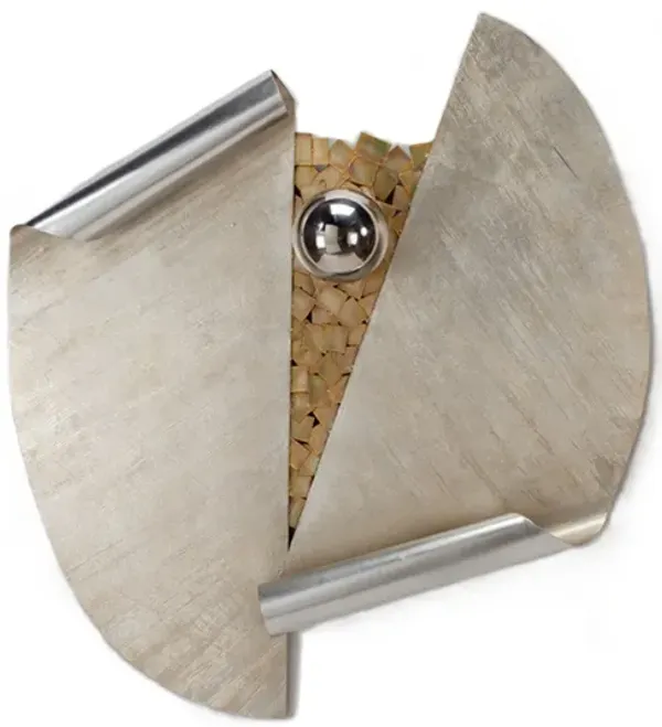 Metal Steel Disc Wall Decor 40"W x 45"H