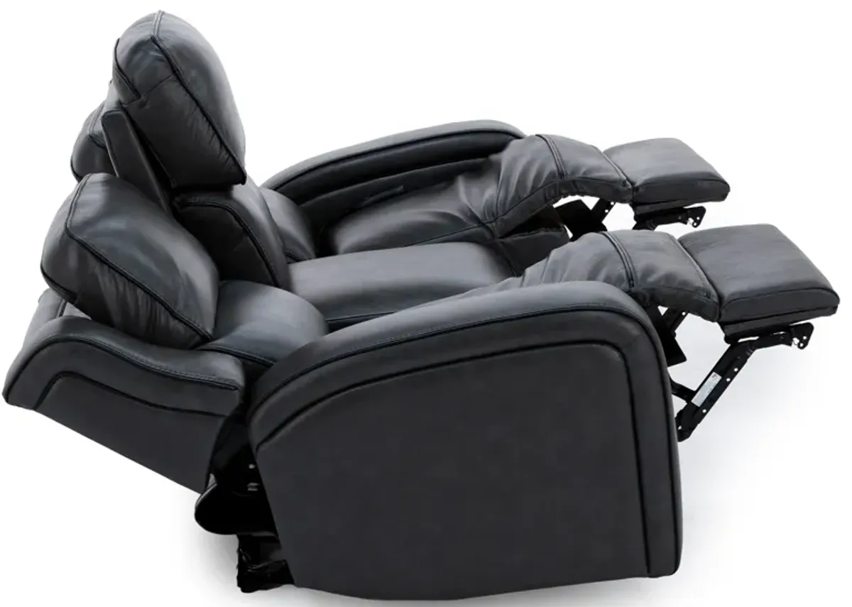 Liam Leather Fully Loaded Zero Gravity Reclining Sofa With Drop Down Table, Massage & Immersive Audi