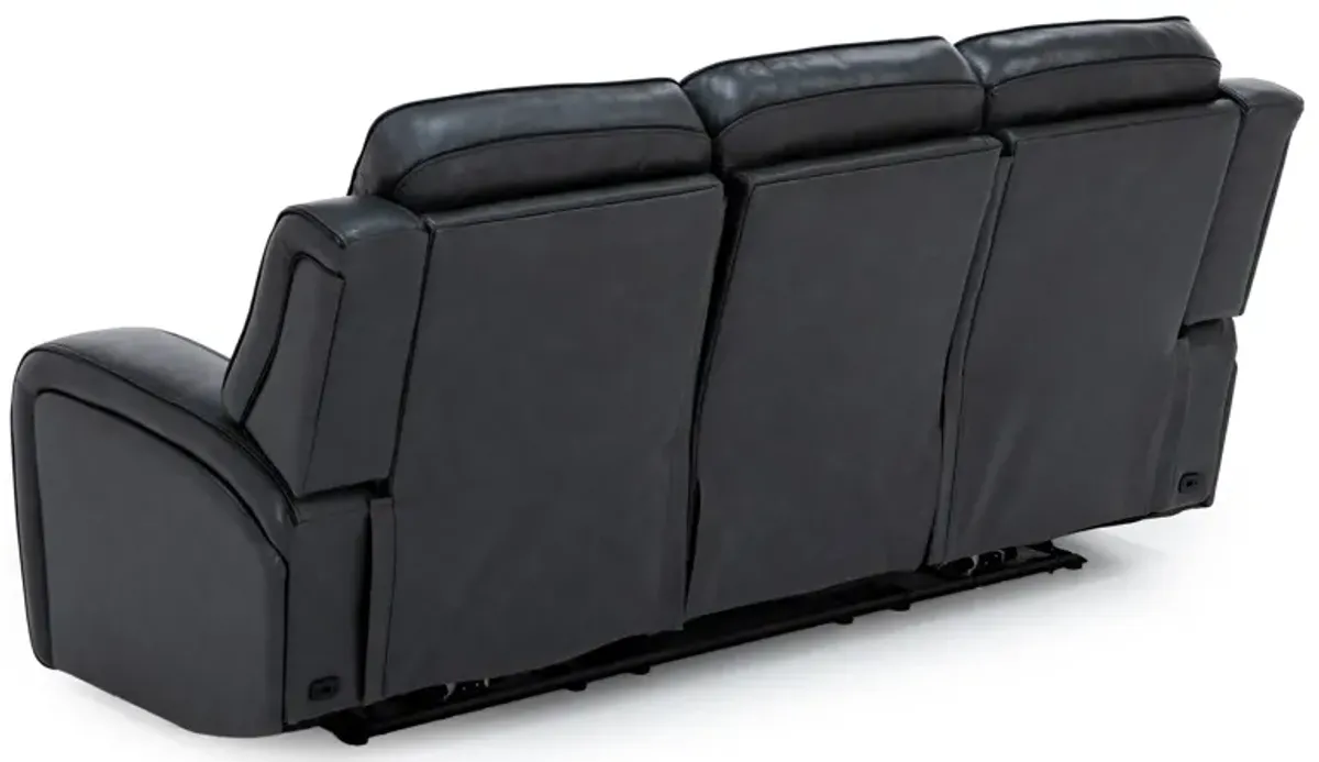 Liam Leather Fully Loaded Zero Gravity Reclining Sofa With Drop Down Table, Massage & Immersive Audi