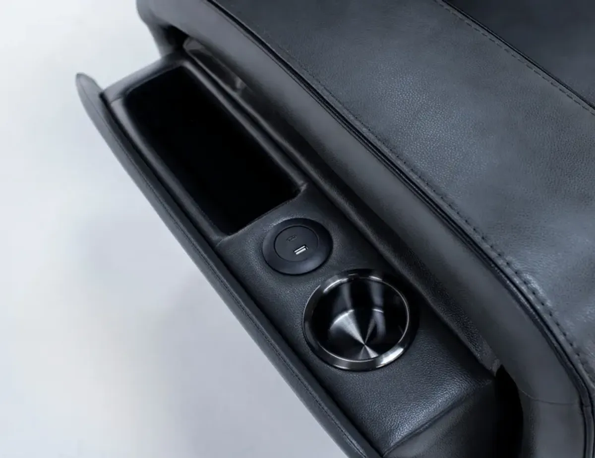 Liam Leather Fully Loaded Zero Gravity Reclining Sofa With Drop Table, Massage & Immersive Audio