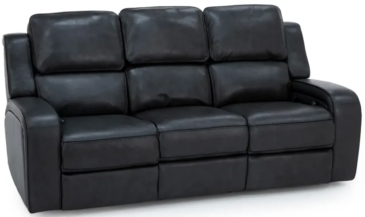 Liam Leather Fully Loaded Zero Gravity Reclining Sofa With Drop Down Table, Massage & Immersive Audi