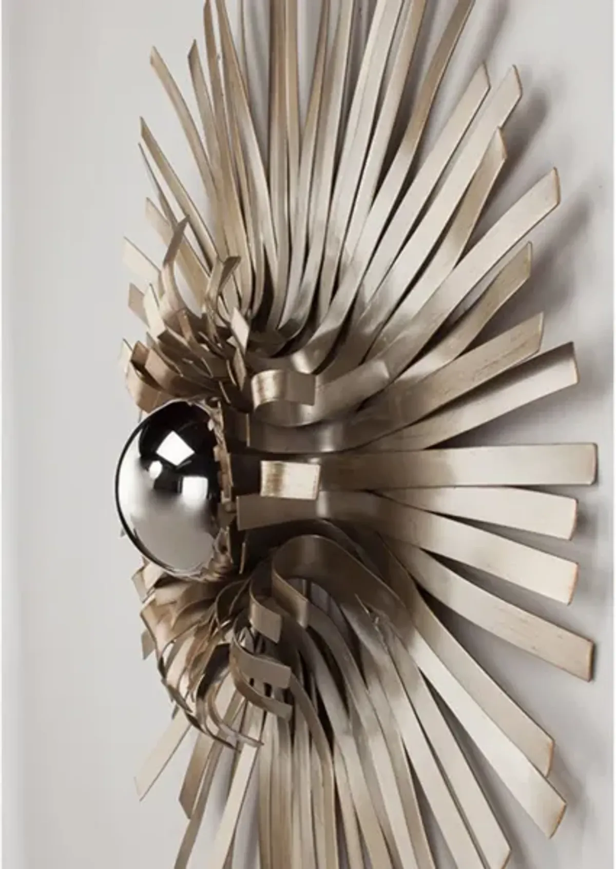 Set of 5 Champagne Metal Wall Decor 13/18/24/29" Round