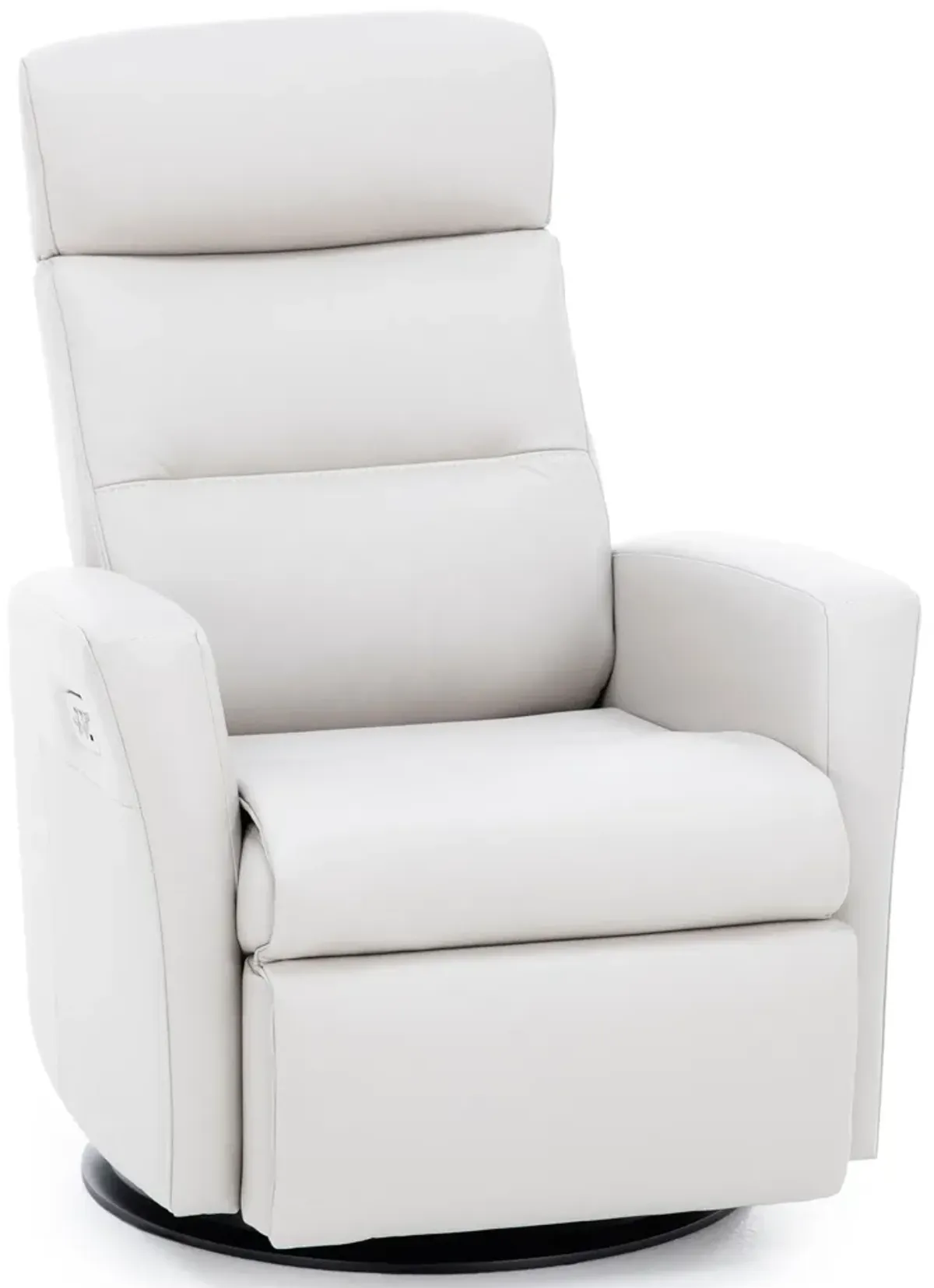 Modern Comfort by Direct Designs Divante Leather Medium Power Recline And Power Lumbar Swivel Glider