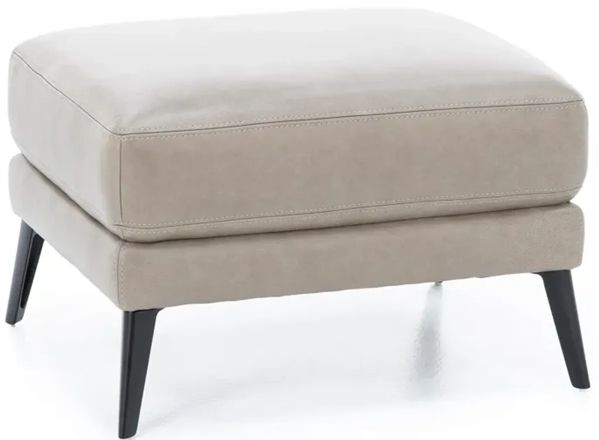 Houston Leather Ottoman