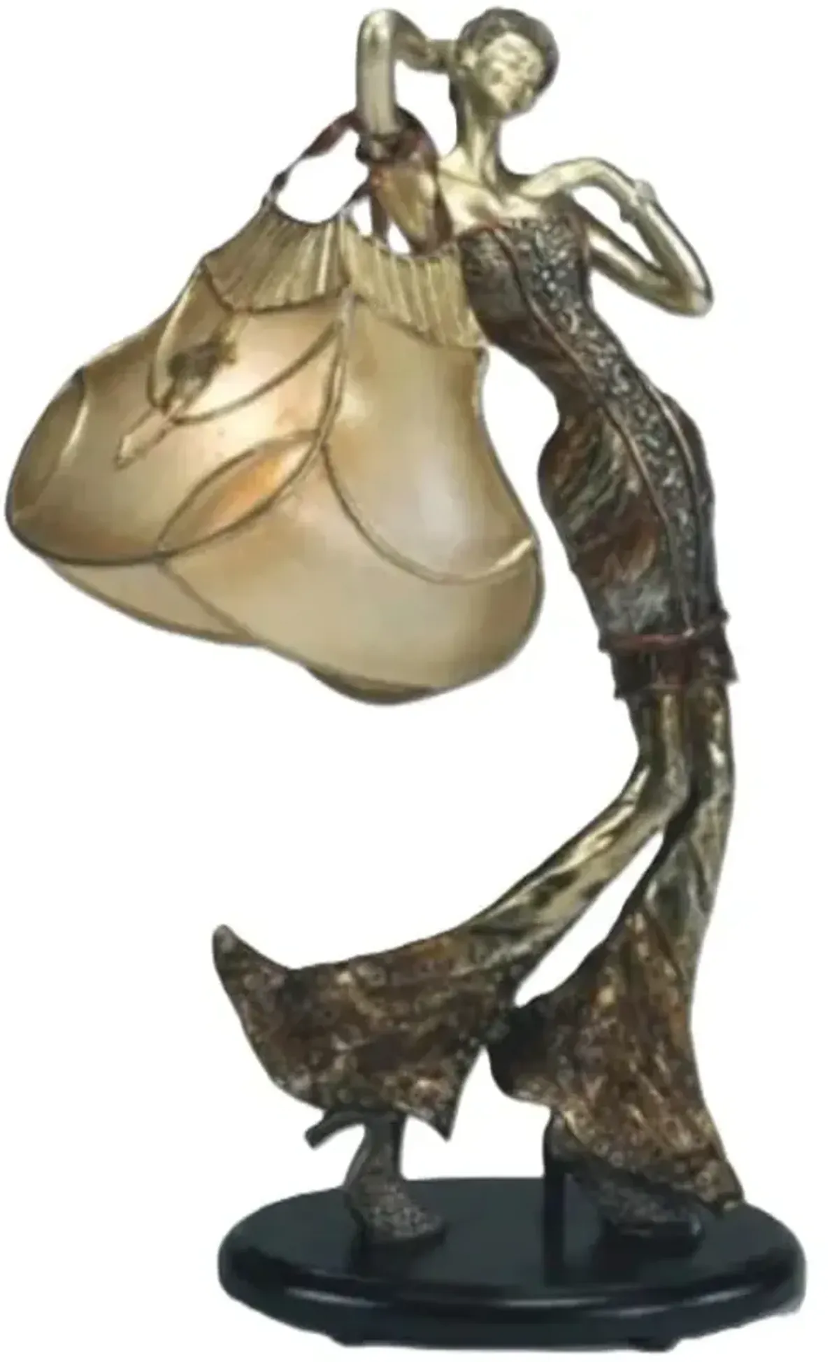 Lady with Purse Table Lamp 29"H