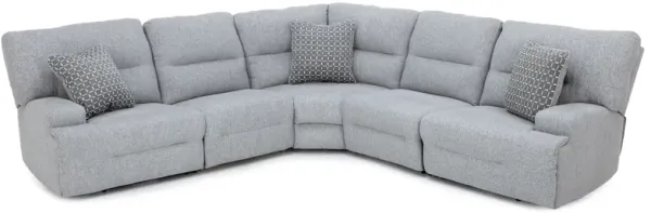 Macklin 5-Pc. Power Headrest Zero Gravity Reclining Modular With Next-Gen Nuvella Performance Fabric