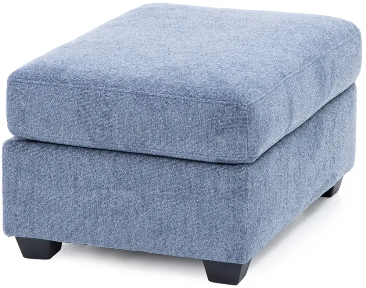 Ryder Ottoman in Navy