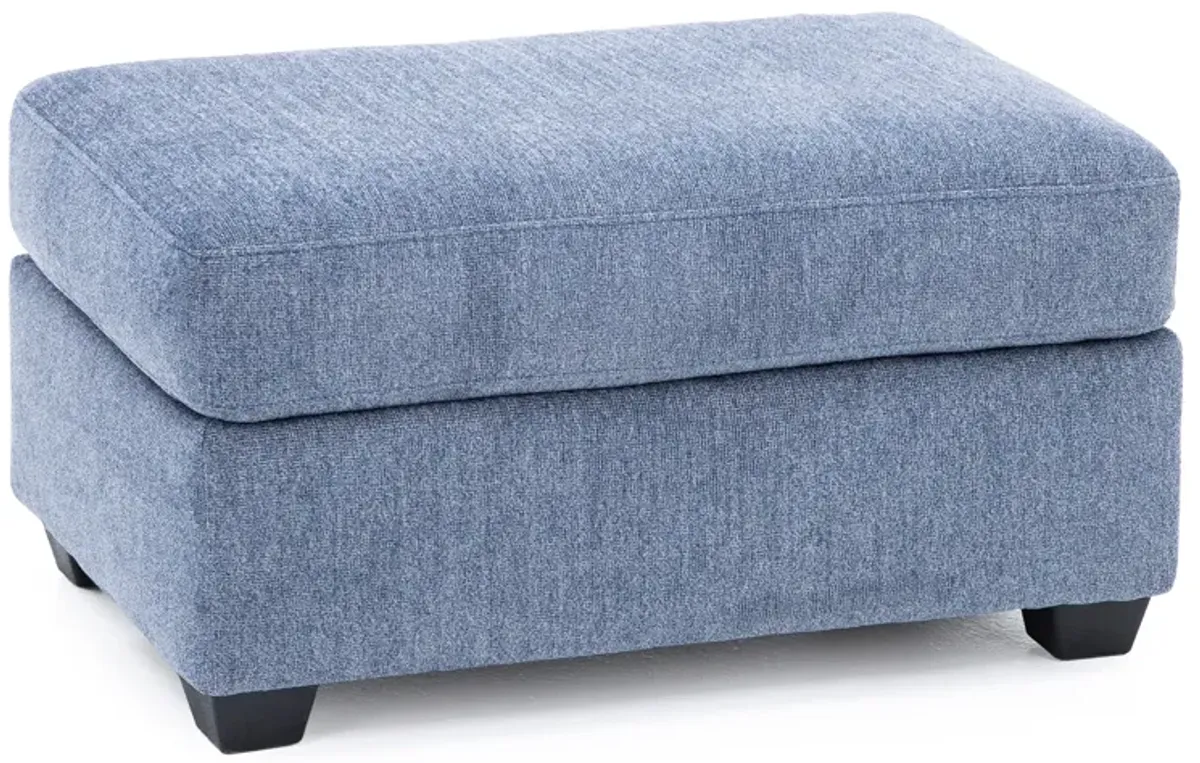 Ryder Ottoman in Navy